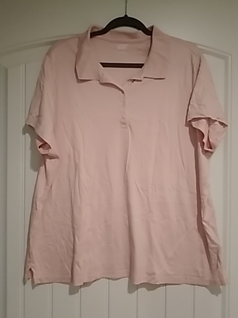 Lands' End Light Pink Polo Shirt with Classic Collar